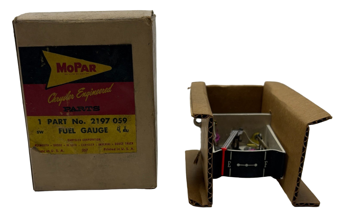 New Old Stock Fuel Gauge for 1961-62 Dodge & 1961 DeSoto Models Mopar #2197059
