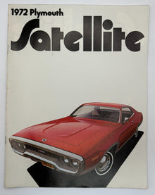 Original 1972 Plymouth Satellite Sales Brochure #81-505-2023