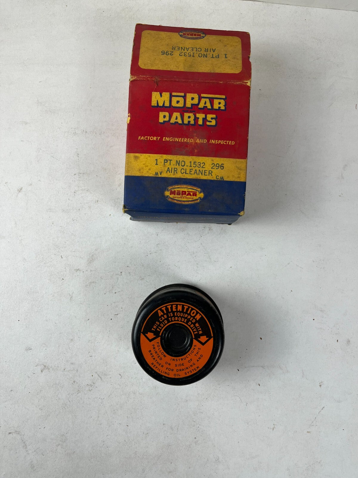 New Old Stock Air Cleaner Breather For 1942-55 DPCD Models Mopar #1532296