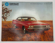Original 1972 Chrysler Corporation Forty-Eighth Annual Report