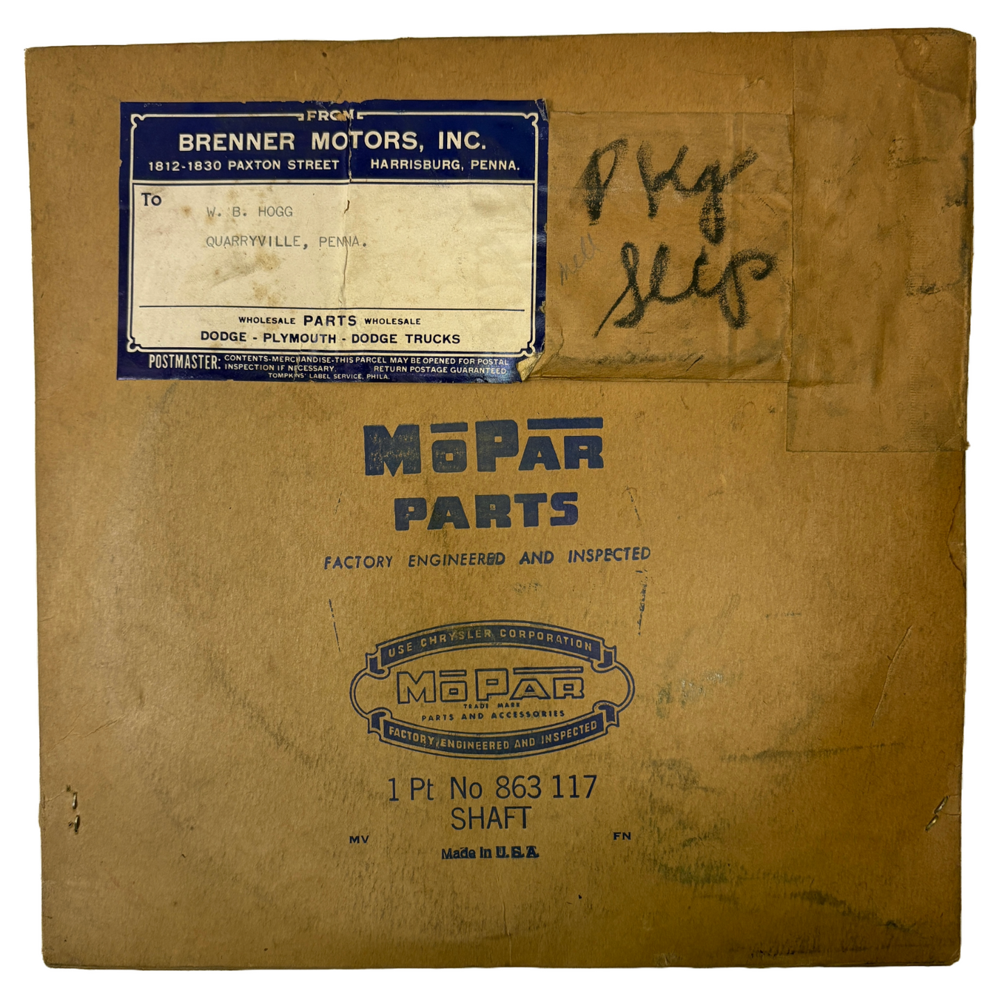 New Old Stock Speedometer Cable Inner for 1940-49 Models Mopar #863117