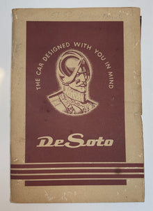 Original 1951-52 DeSoto "The Car Designed With You In Mind" Owner's Manual #D-13