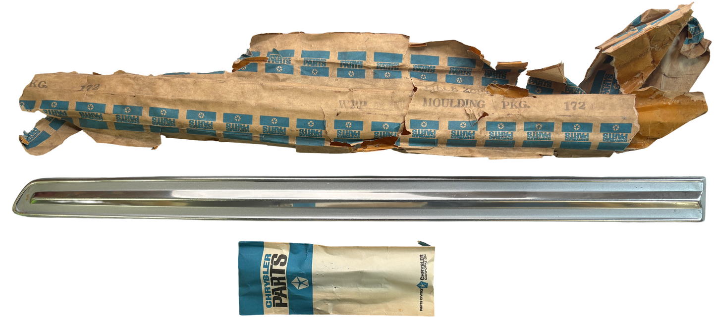 New Old Stock Right Fender Moulding for 1967 Plymouth Fury III #2807660