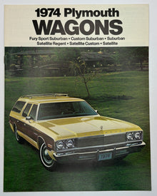 Original 1974 Plymouth Wagons Sales Brochure #81-005-7073