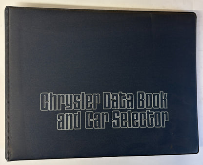 Original 1973 Chrysler Data Book and Car Selector