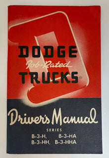 Original 1951-52 Dodge "Job-Rated" Trucks Driver's Manual Series B-3-H #D-13543
