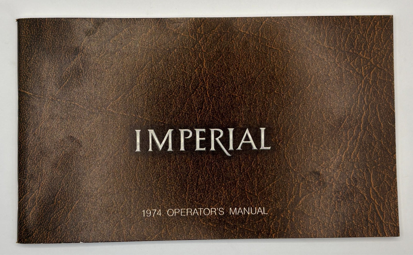 Original 1974 Imperial Operator's Manual #81-070-4155