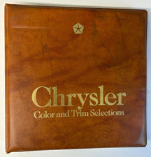 Original 1982 Chrysler Color and Trim Selector