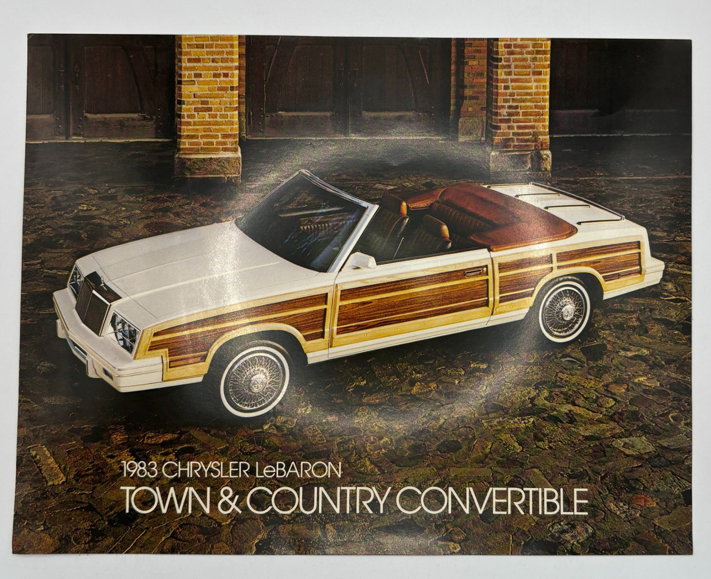 Original 1983 Chrysler LeBaron Town & Country Convertible Specification Sheet