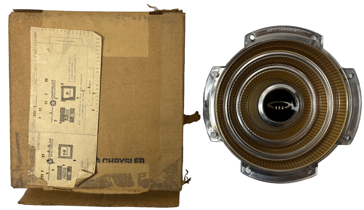 New Old Stock Wheel Hubcap Center Cover Medallion for 1966 Chrysler #2534216