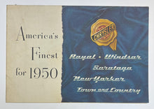 Original 1950 Chrysler "America's Finest for 1950" Mopar #CS-258
