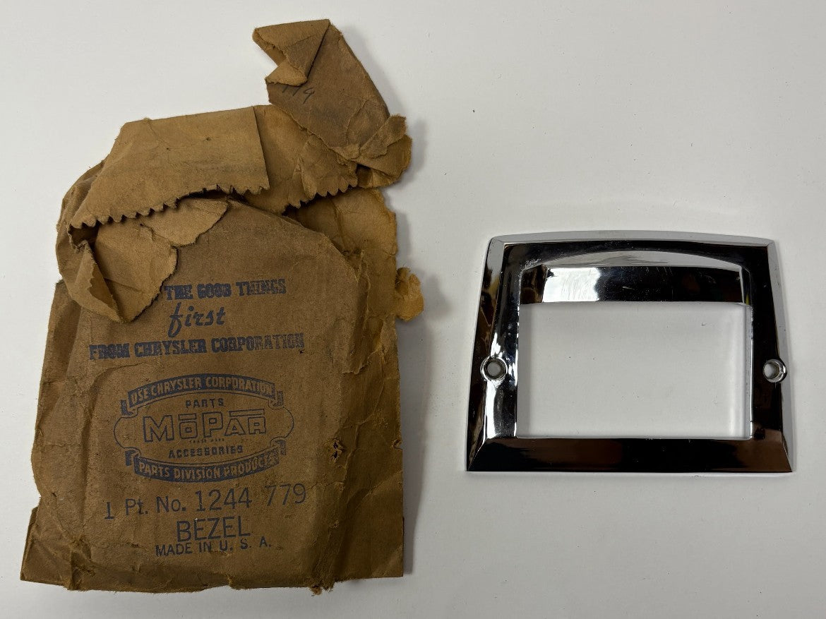 New Old Stock License Lamp Bezel for 1949-53 Models Mopar #1244779