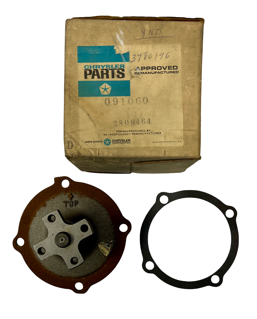 New Old Stock Water Pump for 1963-71 383 & 440 CI Models Mopar #2808464