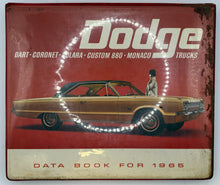 Original 1965 Dodge Data Book "Dart Coronet Polara Custom 880 Monaco Trucks"