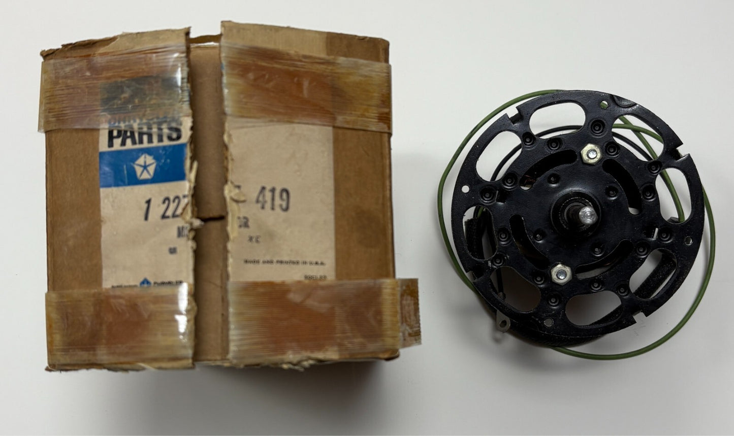 New Old Stock Heater Blower Motor for 1962-65 B Body Models Mopar #2277419