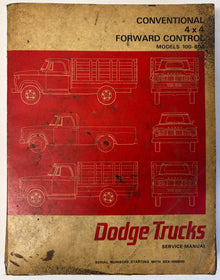 Original 1966 Dodge Trucks Service Manual 81-370-6350