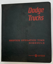 Original 1966 Dodge Trucks Service Operation Time Schedule Manual #81-370-6360