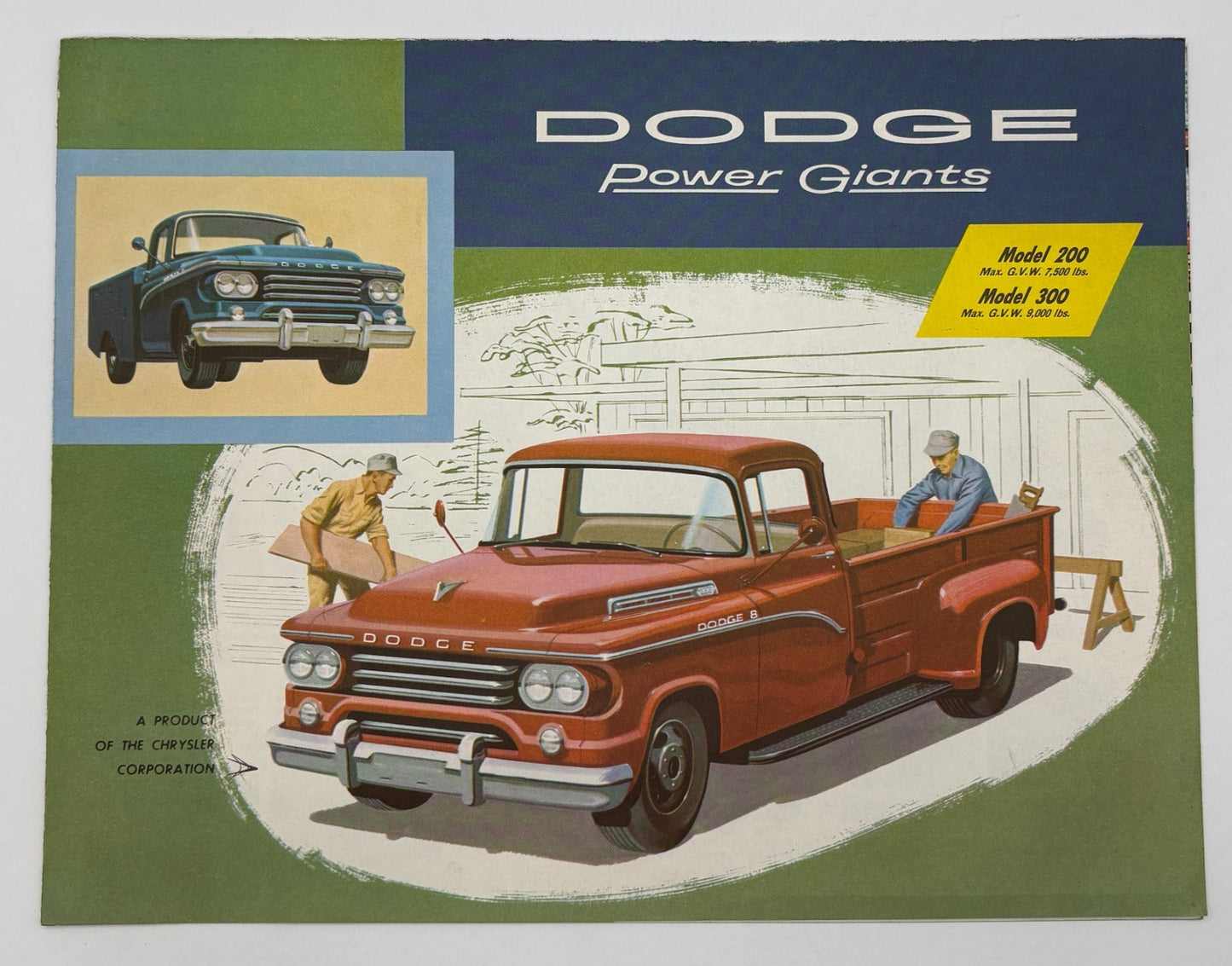Original 1958 Dodge Power Giants Model 200-300 #DMA 3838 8-20