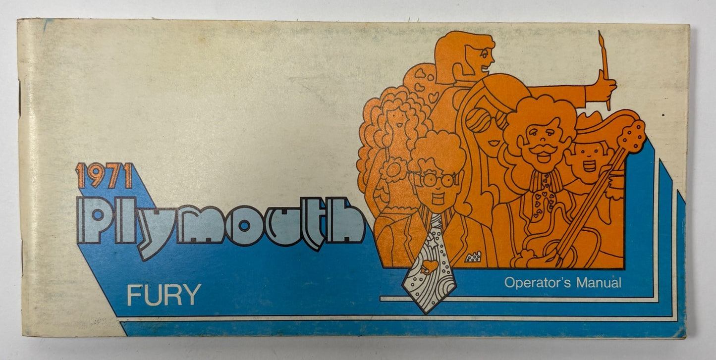 Original 1971 Plymouth Fury Operators Manual 81-570-1455