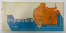 Original 1971 Plymouth Fury Operators Manual 81-570-1455