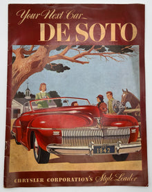 Original 1942 DeSoto "Your Next Car" Sales Brochure 9-22-41