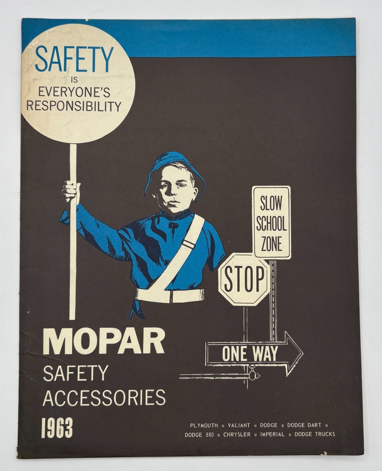 Original 1963 Mopar Safety Accessories Pamphlet #81-610-0461