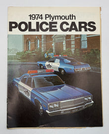 Original 1974 Plymouth Police Cars Sales Brochure #81-005-7074
