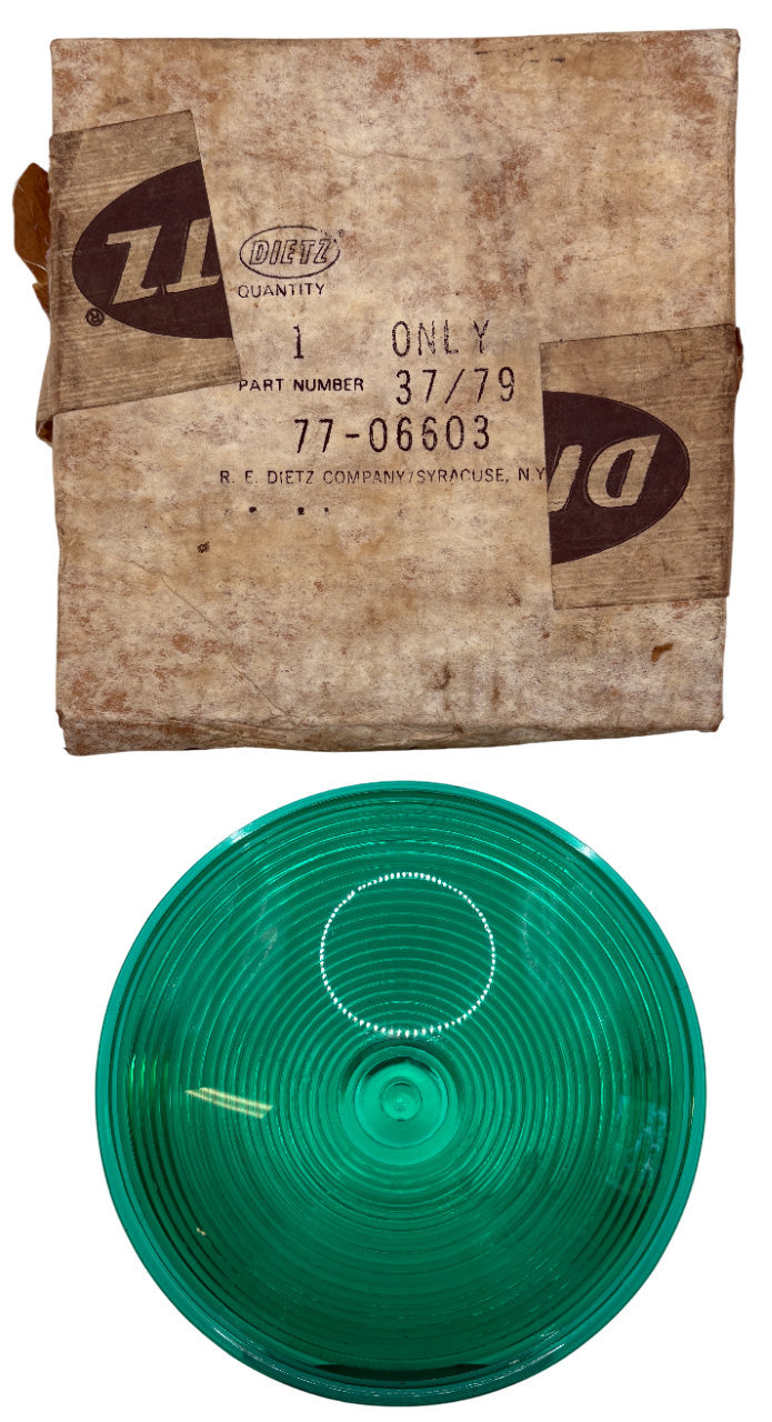 New Old Stock Green Lens for Models R.E. Dietz #77-06603