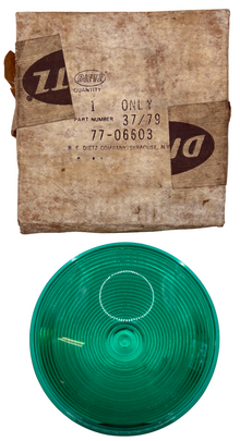 New Old Stock Green Lens for Models R.E. Dietz #77-06603