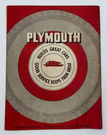 Original 1946 Plymouth "What's NEW About SERVICING" P-15 D-11148