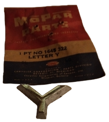 This is a new old stock letter Y, Chrysler part number 1645322.  This part is correct for all 1956 Plymouth's including the Belvedere, the Savoy and the Fury.