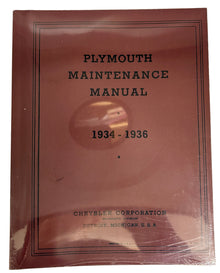 Plymouth Shop Manual
