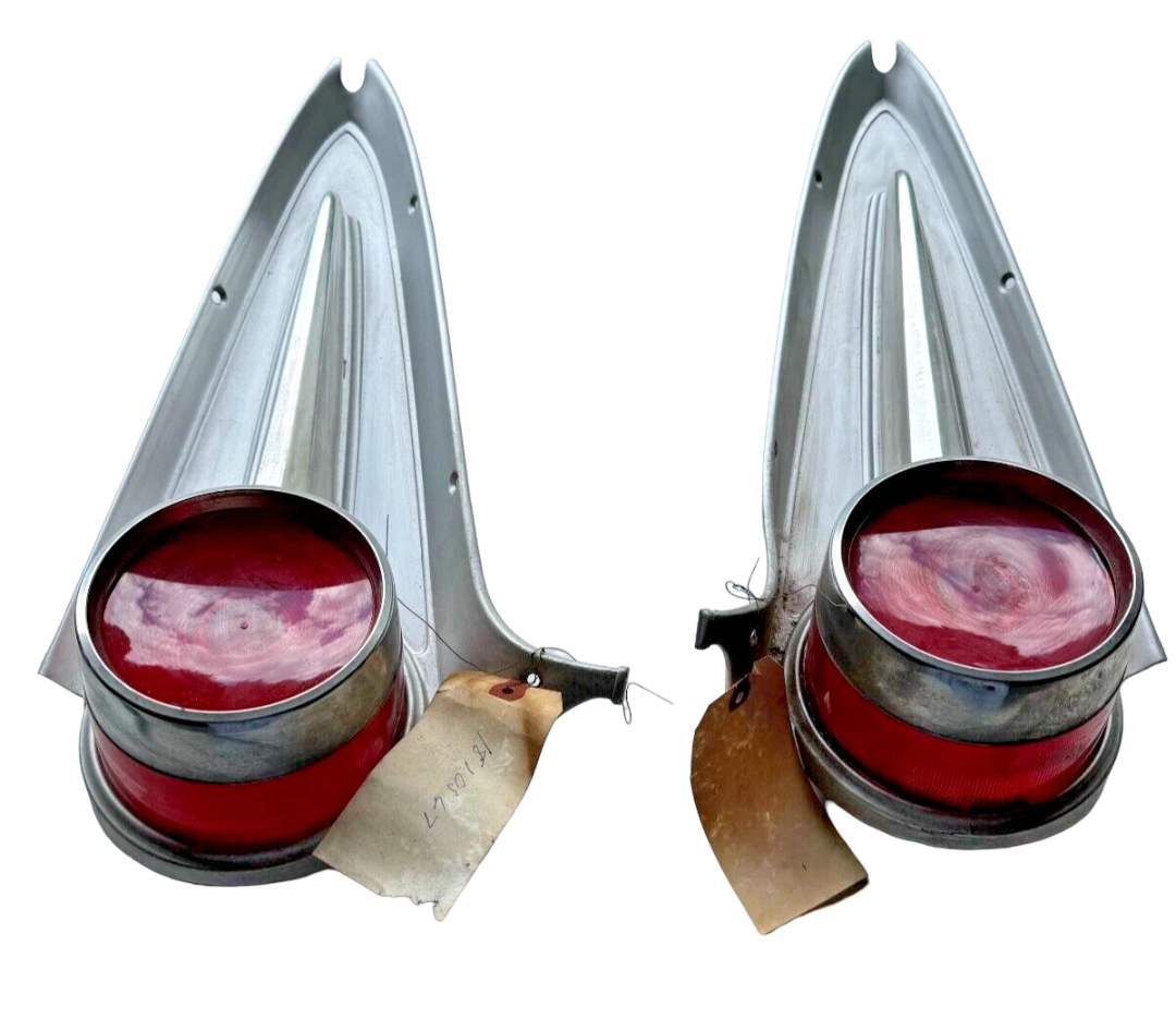 New Old Stock Tail Lamp Assemblies for 1958 Plymouth Plaza #1810566 & 1810567
